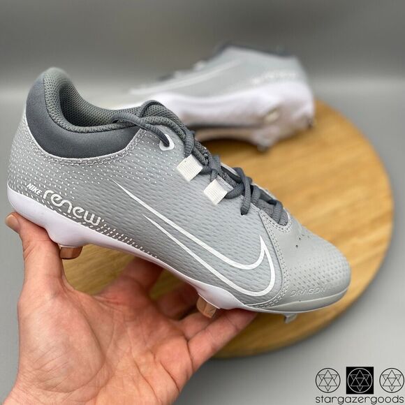 Nike Baseball Cleats Womens 7 Gray Hyperdiamond 4 Pro Softball Metal CZ5920-012 - Picture 1 of 11